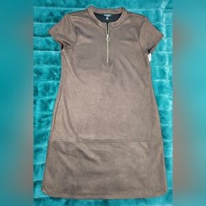 Kensie Brown Shift Dress - Size 8 (NWT) MSRP $118